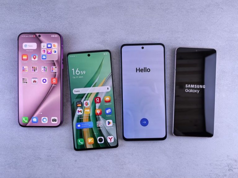 Разные стили главного экрана на Android-смартфонах