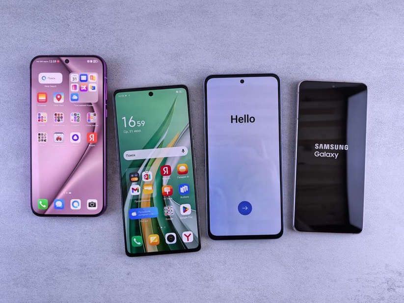 Разные стили главного экрана на Android-смартфонах