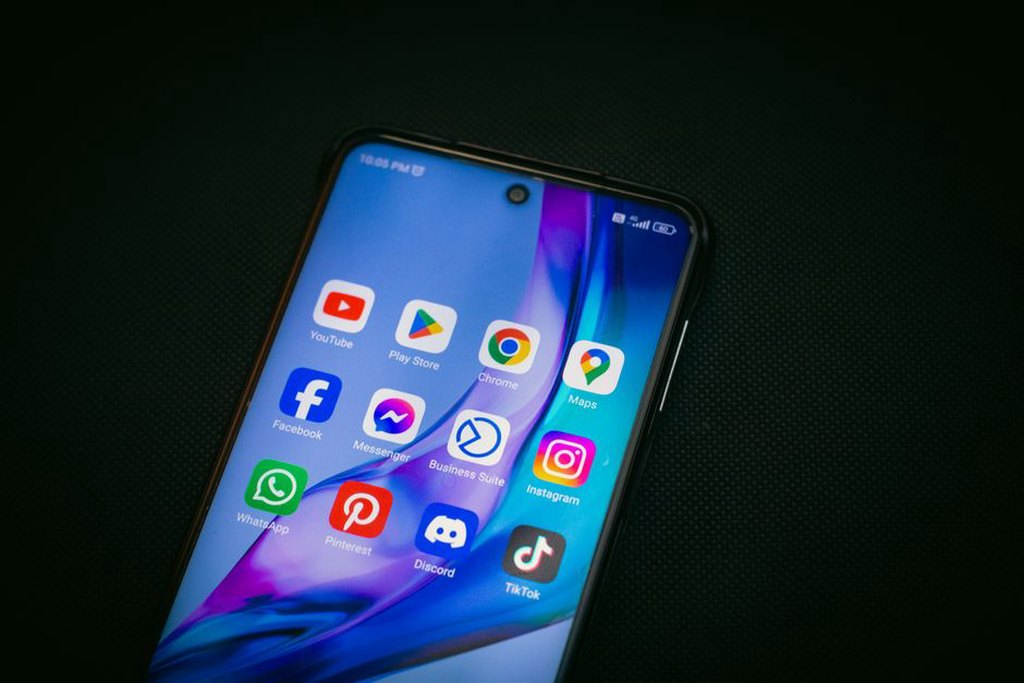 Облачное хранилище открыто на экране Android